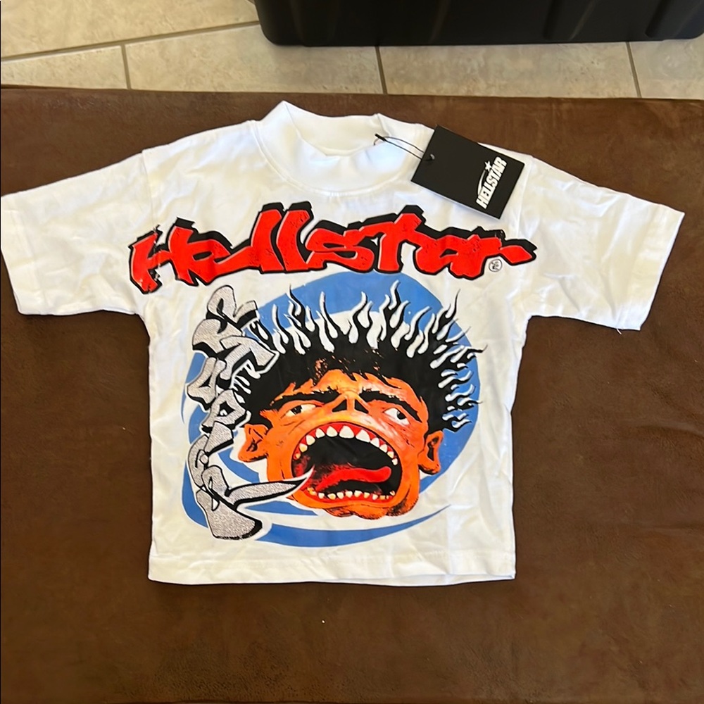 Hollister White Graphic Kids Tee